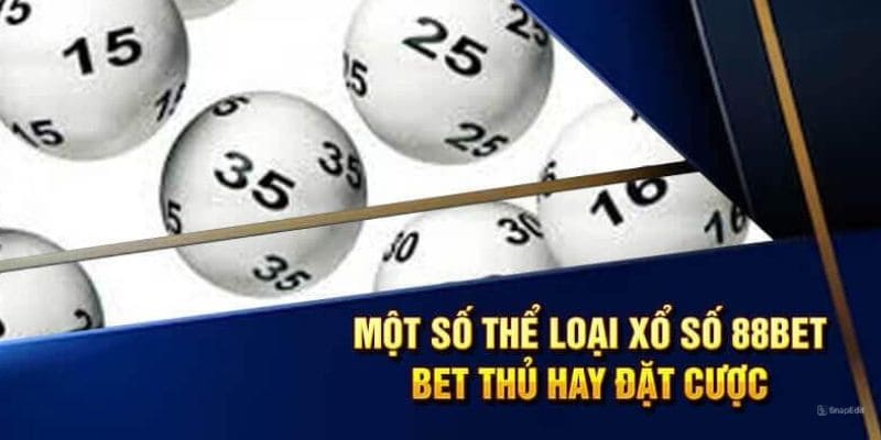 Các trò chơi tại sảnh xổ số 88bet